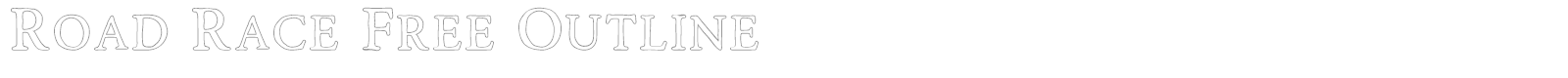 Road Race font preview